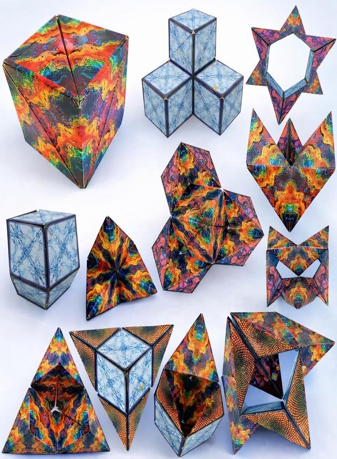 Mozu Bazaar Magic Cube Shape Shifting Puzzle Box for Kids Age 6+ Months and Adults | Infinity Cube with 24 Rare Earth Magnets Transforms Into Over 70 Shapes | 3D Fidget Mind-Challenging Fun Game - Image 5